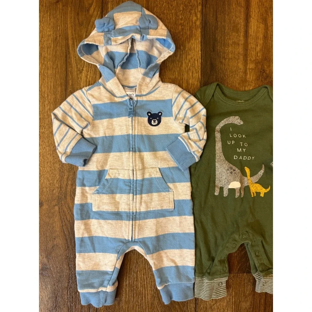 Carters Baby Boy 3 Months Rompers Outfits Pants Long Sleeved Shirts‎ Clothes Lot